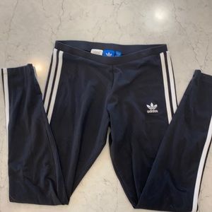 Girls black Adidas soccer pants